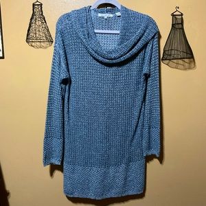 Eight eight eight - Blue Cowl Neck tunic sweater